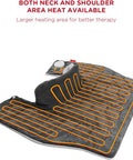 Heating Pad For Neck And Shoulders And Back, Comfytemp Fsa Hsa Eligible Weighted Electric Heat Pad For Pain Relief, 2.6Lb Large Heated Wrap, 9 Heat Settings, 11 Auto-Off, Women Men Birthday Gifts Gray