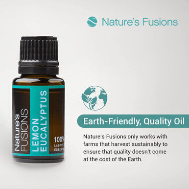 Nature s Fusions Lemon Eucalyptus 100% Pure and Essential Oils 15 mL