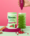 Bloom Nutrition Superfood Greens Powder Digestive Enzymes with Probiotics and Prebiotics Gut Health Bloating Relief for Women Chlorella Green Juice Mix with Beet Root 25 SVG Spiced Cranberry