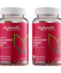 Hyland's Organic Apple Cider Vinegar Gummy Vitamins, Digestive Health Support, 60 Vegan ACV Gummies (2 Pack) s