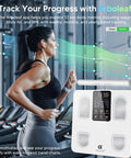 Arboleaf Scale For Body Weight Smart Scale With Bmi Body Fat Muscle Mass Upgrade 50 Metrics Full Body Composition Analyzer 8-Electrode High Precision Digital Bathroom Scale Bluetooth Sync