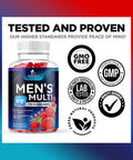 Men's Multivitamin Gummies - Daily Immune Support Supplement with Vitamins A, D3, Biotin, Zinc - Extra Strength B Vitamins for Energy - Chewable Gummy Adult Multi Vitamin & Mineral - 60 Gummies