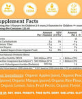 Llama Naturals Kids Probiotic with Prebiotic Fiber Vegan Organic Prebiotics and Probiotics Gummies for Gut Health Support Toddler Real Fruit Gummy Vitamins No Added Sugar Cane Peach Mango 120 Ct