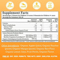 Llama Naturals Kids Probiotic with Prebiotic Fiber Vegan Organic Prebiotics and Probiotics Gummies for Gut Health Support Toddler Real Fruit Gummy Vitamins No Added Sugar Cane Peach Mango 120 Ct