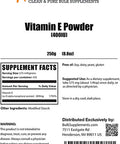 BulkSupplements.com Vitamin E Powder - Vitamin E for Dogs - Vitamin Powder - Vitamin E for The Skin - Vitamin Powder (250 Grams)