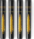 HIGHTREE Black Doob Tube - Smell Proof, Air Tight, Waterproof (4 Pack)