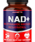 Aumeto NAD+ Supplement with Nicotinamide Riboside NR Resveratrol Quercetin - Cellular Energy & Repair Vitality Healthy Aging (90 Count (Pack of 1))