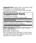 Rejuvenaturals Extra Strength Oil Of Oregano Usda Organic Liquid) Wild Mediterranean 1 Fl Oz