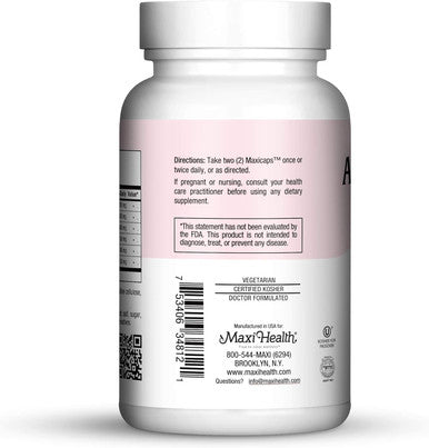 Maxi Health Active Lax - Laxative Support Capsules 120 Count PL