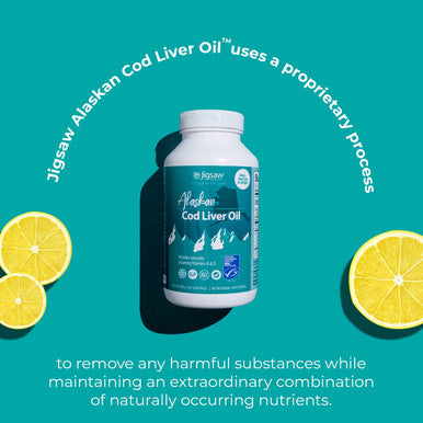 Jigsaw Health Alaskan Cod Liver Oil Softgels, 180 Softgels