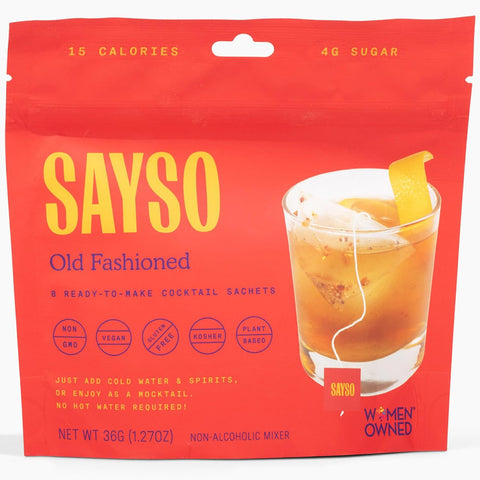 SAYSO Variety Pack | Skinny Mix: Spicy Margarita, Cardamom Paloma, Hibiscus Cosmopolitan & Honey Rosemary Moscow Mule - Craft Cocktail & Mocktail Mixers (Low-Calorie & Low Sugar), 8-Pack Assorted