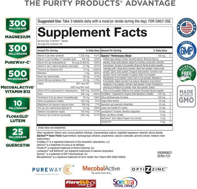 Bundle Mens Perfect Multi B12 Energy MELT by Purity Products Mens Multi Supports Healthy Vitality Energy More B12 Energy Berry MELT w/ 1000mcg of Methylcobalamin B12 30 Day Supply