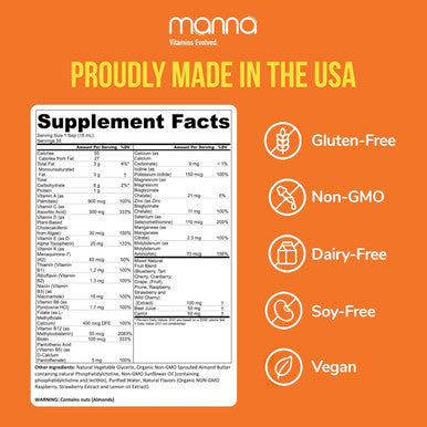 Manna Vitamins Evolved Liposomal Multivitamin - Daily Multivitamin Provides 20 Vitamins And Minerals - Multivitamins For Men And Women - Boosts Immune System, Supports Energy And Metabolism 2 Pack