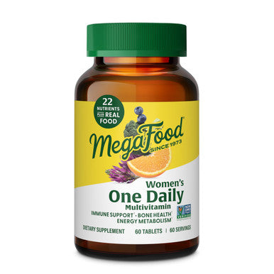 MegaFood Women'S One Daily Multivitamin For Women - With Iron B Complex Vitamin C Vitamin D Biotin And More - Plus Real Food - Immune Support Supplement - Bone Health - Vegetarian - 60 Tabs