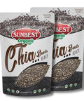 Sunbest Natural Organic Super Seeds Mix, 2-Pack Ã¢â‚¬â€œ Raw Chia, Flax Seed, Hemp, Pumpkin & Sunflower Seeds Ã¢â‚¬â€œ Great For Trail Mix, Smoothies & Salads Ã¢â‚¬â€œ Superfood Blend Rich in Protein & Fiber (32 oz)