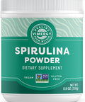 Vimergy Natural Spirulina Powder, 83 Servings Super Greens Powder Nutrient Dense Blue-Green Algae Superfood for Smoothies & Juices Immune Support - Non-GMO, Gluten-Free, Vegan & Paleo (250g)