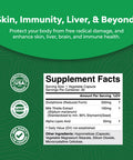 Glutathione Amino Acid Nutritional Supplement - Pure Glutathione Supplements for Liver Support - L Glutathione Pills with Glutamic Acid and Milk Thistle Seed Extract for Skin Care and Immune Support