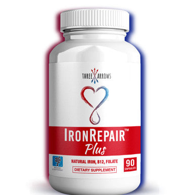 Three Arrows Iron Repair Plus Heme Iron Supplement 90 Gelatin Capsules