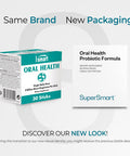 Supersmart Oral Health 4 Probiotic Strains with Lactobacillus Reuteri Rhamnosus to Boost Oral Care Bad Breath Treatment NonGMO Gluten Free 30 Sticks