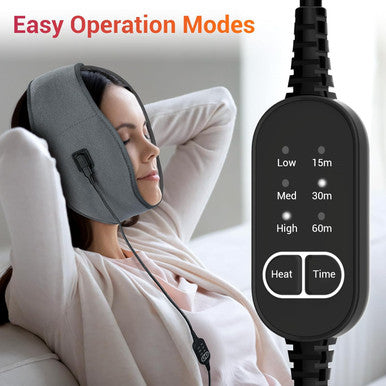 Comfytemp Face Heating Pad For Tmj Relief Heated Face Mask With 3 Heat And Time Settings, Usb Electric Wearable Heating Pad For Face Jaw Chin Wisdom Teeth Oral And Facial Surgery
