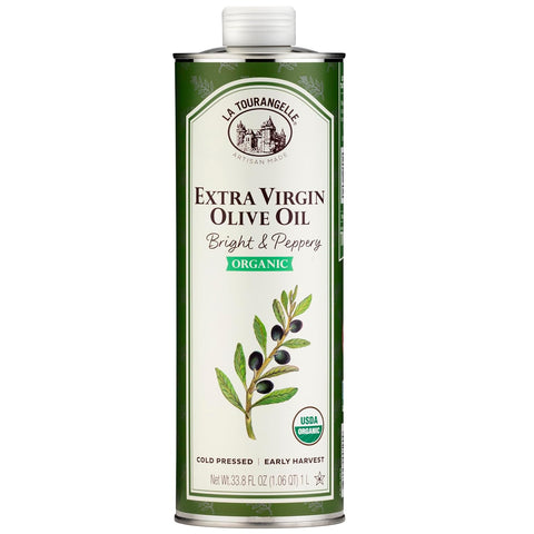 La Tourangelle, Organic Extra Virgin Olive Oil, Cold-Pressed High Antioxidant Picual Olives From Spain, 25.4 Fl Oz