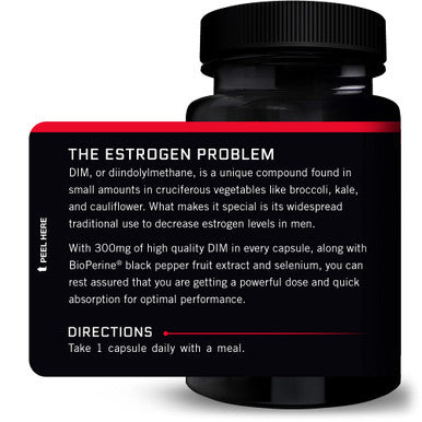 Force Factor DIM Pills to Decrease Estrogen in Men, Diindolylmethane Supplement with Key Ingredients and Superior Absorption, Diindolylmethane 300mg, Works Fast, 30 Capsules