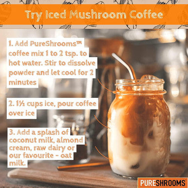 PureShrooms Mushroom Coffee - Focus & Create with Chaga & Lion's Mane. Memory, Focus, Immune Booster. Keto Friendly (50 Servings, 100 Grams)