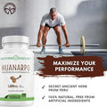 Mother Nature Organics Superfoods for Organic Living Huanarpo Macho Powder Capsules - Max Strength 1000Mg (120 Count) - Male Support, Energy & Performance For Men - Non-Gmo, Gluten-Free, Dairy-Free & Vegan