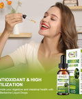 Alliwise 2 Pack Berberine Supplement Liquid Drops For Immune System & Digestive System Supports -Premium Berberine Hcl 1500Mg With Pure Ceylon Cinnamon -4 Fl Oz