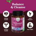 Natures Craft GCleanse Uric Acid Support Supplement - Uric Acid Cleanse Joint Support Supplement with Chanca Piedra Tart Cherry Celery Seed Extract and Bromelain - Herbal Liver and Kidney Cleanse Detox and Support