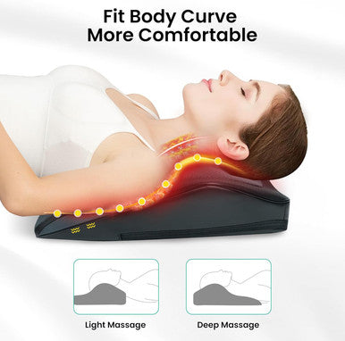 Snailax Back Massager For Back Pain Deep Tissue, Shiatsu Lower Back Neck Massager With Heat, 3D Kneading Massage Pillow For Back Neck Shoulder Legs, Gifts For Mom, Dad, Women