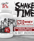 Rich Piana 5% Nutrition Shake Time | No-Whey 26G Animal Based Protein Drink | Grass-Fed Beef, Chicken, Egg | No , Dairy, or Soy (Vanilla Cinnamon)