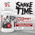 Rich Piana 5% Nutrition Shake Time | No-Whey 26G Animal Based Protein Drink | Grass-Fed Beef, Chicken, Egg | No , Dairy, or Soy (Vanilla Cinnamon)
