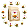 Fullchea - Blooming Flowering Tea 12 Unique Varieties - Flowering Tea in 12 Delicious Fruit Flavors - For Tea Lovers Christmas Anniversary Valentine Birthday