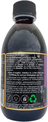 Purvita - Organic Elderberry for Immune System Support, All-Natural Vegan & GMO Free, High in Quecertin, Antioxidants and Polyphenols
