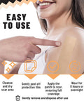 Silicone Scar Patches Silicone Gel Sheets For Scars, Acne, Surgery, Keloid, Scar Removal And Stretch Marks Gentle Scar Care & Fading - 5 Sheets