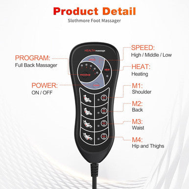 Back Massager With Heat For Pain Relief, Back Massage Chair Pad, Chair Massager For Full Body Massage, Deep Tissue Vibration Massager With 2 Adapters, Chair Massage For Office And Recliner