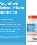 DoctorS Best Niacin 500 Mg Extended Release Supplement For Men and Women Minimizes Skin Flush Niacin As Nicotinic Acid 500Mg Cardiovascular Health Support Gluten Vegan Non Gmo 120 Tablets