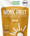 Health Garden Monk Fruit Sweetener, Golden, 15oz Bag ÃƒÂ¢Ã¢â€šÂ¬Ã¢â‚¬Å“ 1:1 Monk Fruit Sugar Substitute with Erythritol ÃƒÂ¢Ã¢â€šÂ¬Ã¢â‚¬Å“ Zero Calorie Monkfruit Sweetener Pure ÃƒÂ¢Ã¢â€šÂ¬Ã¢â‚¬Å“ Ideal for Baking, Keto Friendly, Non-GMO, Kosher
