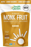 Health Garden Monk Fruit Sweetener, Golden, 15oz Bag ÃƒÂ¢Ã¢â€šÂ¬Ã¢â‚¬Å“ 1:1 Monk Fruit Sugar Substitute with Erythritol ÃƒÂ¢Ã¢â€šÂ¬Ã¢â‚¬Å“ Zero Calorie Monkfruit Sweetener Pure ÃƒÂ¢Ã¢â€šÂ¬Ã¢â‚¬Å“ Ideal for Baking, Keto Friendly, Non-GMO, Kosher