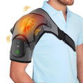 Cordless Heated Shoulder Brace Wrap, Shoulder Heating Pad With Massage, 3 Heat & Vibration, 5000Mah Battery Powered, Shoulder Massager For Men Women