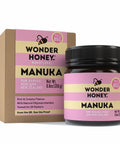 Wonder Honey Raw Manuka Honey New Zealand MGO850 (20+) Tested for 26 Markers, Traceable, Natural Soothing for Sore Throat, Cough - Aids Digestion - Triple Sealed for safety in a Protective Box (8.8oz)