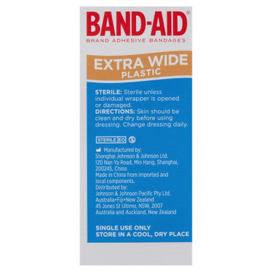 Band-Aid Extra Wide Plastic Strips 40 Pack