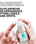 La Roche Posay Anthelios Aox Daily Antioxidant Serum With Spf Face Moisturizer With Sunscreen And Vitamin C & E Oil Free Face Sunscreen For Sensitive Skin Moisturizing Sun Protection