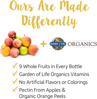 Garden of Life Organics Women's Gummy Vitamins - Berry - Certified Organic, Non-GMO, Vegan, Kosher Complete Multi - Methyl B12, C & D3 - Gluten, Soy & Dairy Free, 120 Real Fruit Gummies