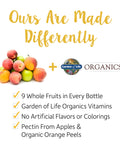 Garden Of Life Organics Women 40 Gummy Vitamins - Berry - Certified Organic Non-Gmo Vegan Kosher Complete Multi - Methyl B12 C & D3 - Gluten Soy & Dairy Free 120 Real Fruit Gummies