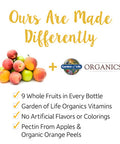 Garden of Life Organics Turmeric Inflammatory Response Gummy - 120 Real Fruit Gummies For Kids & Adults 50Mg Curcumin (95% Curcuminoids) No Added Sugar Organic Non-Gmo Vegan & Gluten Free