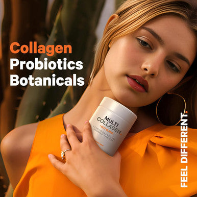 Codeage Multi Collagen + Gut Blend Supplement - Digestive Probiotics DGL Licorice Aloe Vera Organic Peppermint Leaf Slippery Elm - Hydrolyzed Bovine Collagen Pills - Non-GMO - 90 Capsules