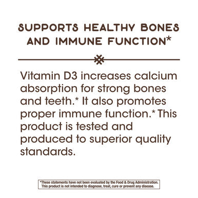 Nature'S Way Vitamin D3 Extra Strength, Sugar-Free, Chocolate Flavored, 90 Chewables