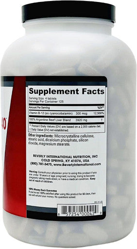 Beverly International Ultra 40 Grass Fed Desiccated Beef Liver 500 Tablets Golden era Secret for Boosting Muscle Growth Stamina and Performance Naturally Break Through Those Sticking Points Endurance